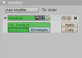 modifiers panel